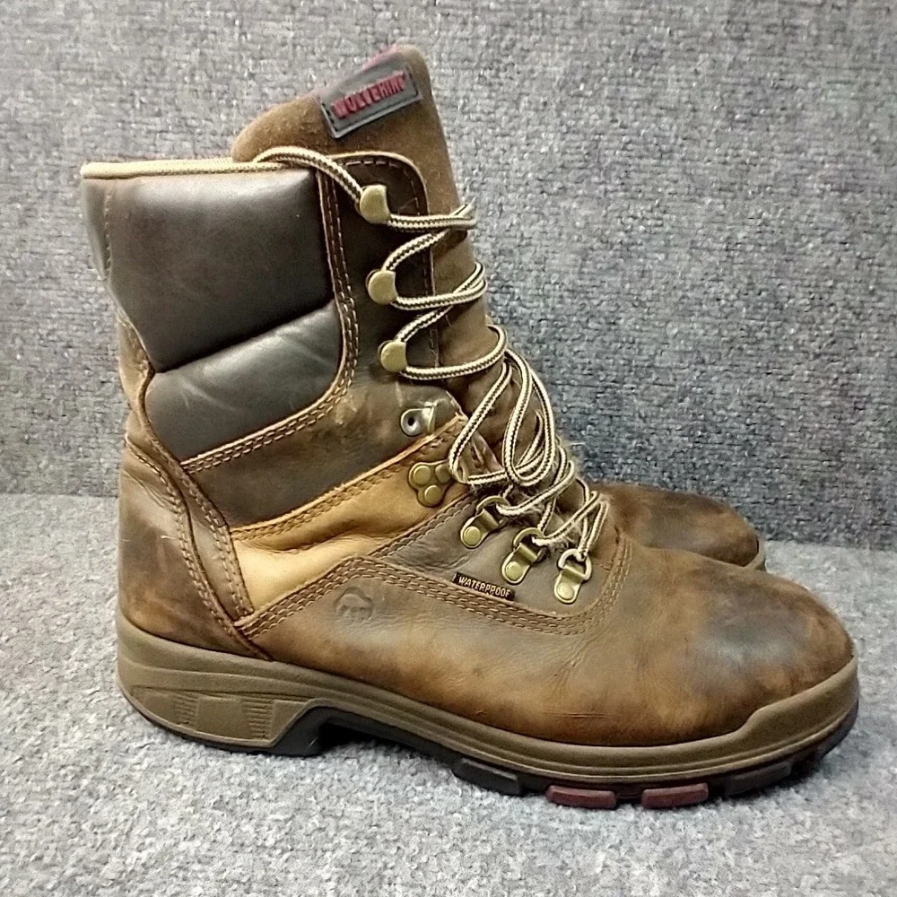Wolverine I-90 EPX EH Work Boots Brown Leather Mens 10.5‎ EW W10317 NO INSOLES
